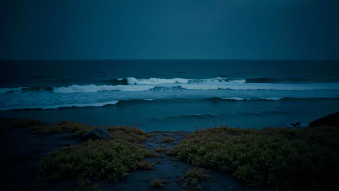 10 Hours of Night Ocean Waves | Peaceful Coastal White Noise | Sleep Aid | Stress Relief | Meditation | Natural Sea Sounds