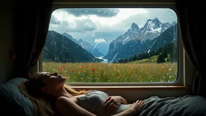 Stop the Car to Listen to Rain 10-Hour White Noise - RV Rain for Sleep & Focus