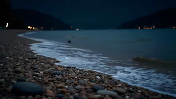 10-Hour River Wave Sounds White Noise - Nighttime Riverside Sleep & Focus