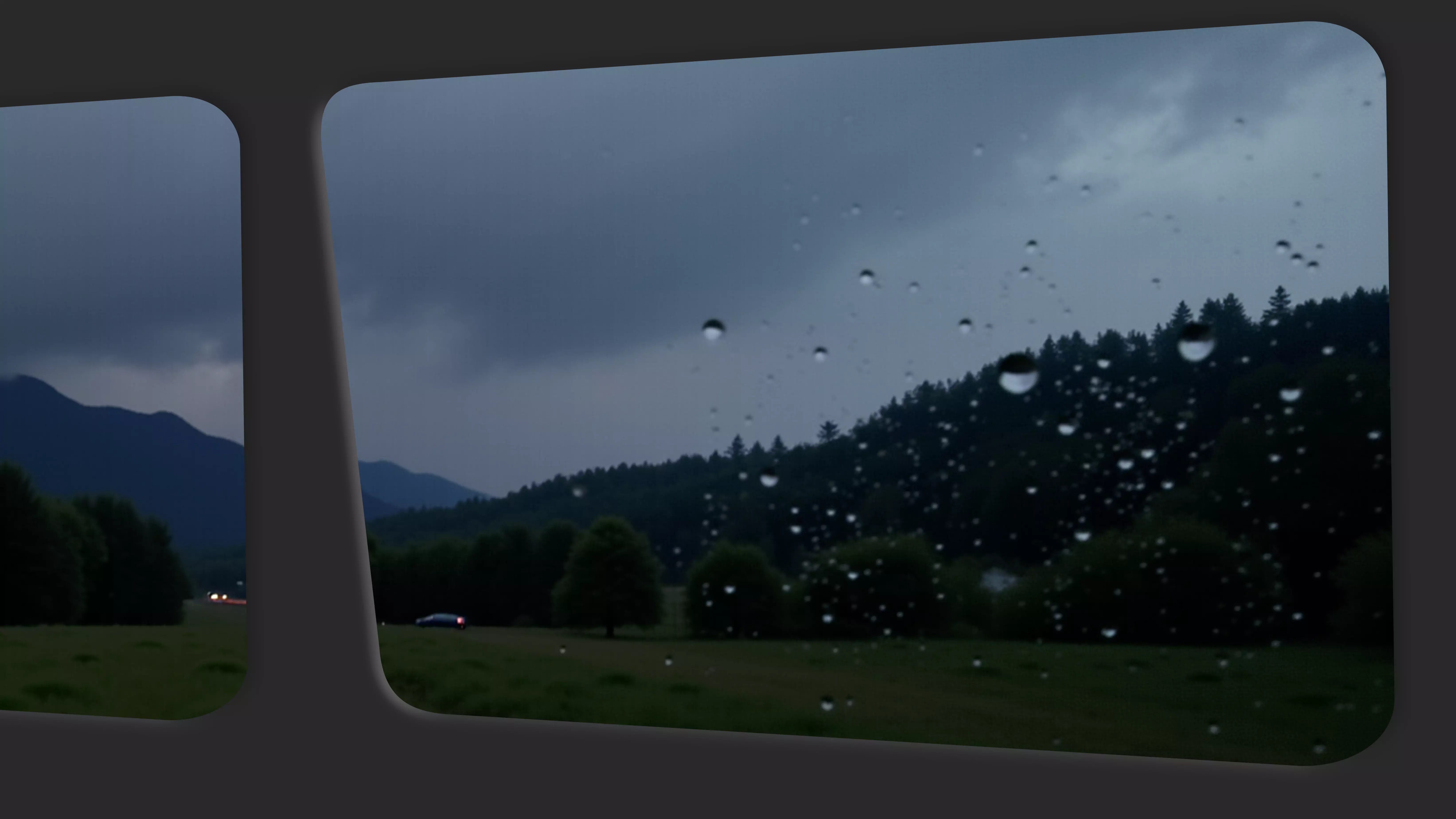 10-Hour Rain in the Car White Noise - RV Camping Rain for Sleep and Focus