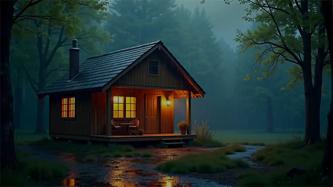 Gentle Rain Sounds for Sleep | 10 Hours White Noise | Natural Sleep Aid | Meditation & Relaxation Sounds | Rain on Wooden Roof